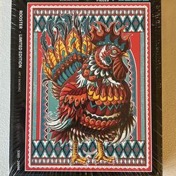 BIOWORKZ Rooster Art Jigsaw Puzzle 672 Pieces Limited Edition #/160 Sealed New With COA