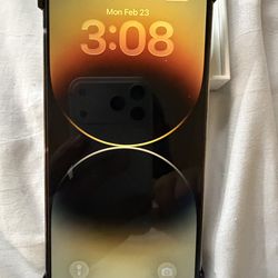 Iphone 14 pro max with metal case and box