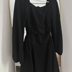 Black Hoco Winter Dress 
