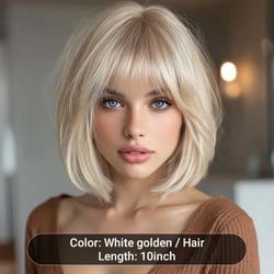 GORGEOUS BLONDE BOB WIG - NEW!