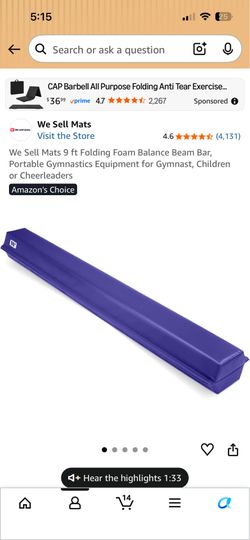 New Balance beam