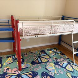 Kids Bunk Bed With Shelves And Slide - Free!