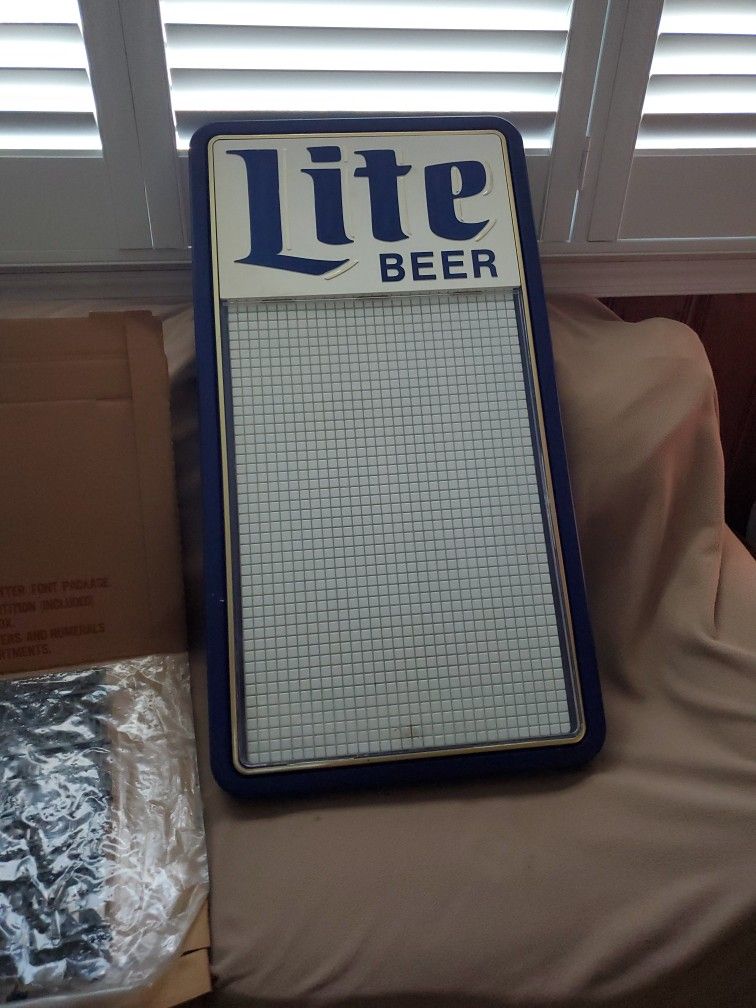 Miller Lite Display 35"x18"