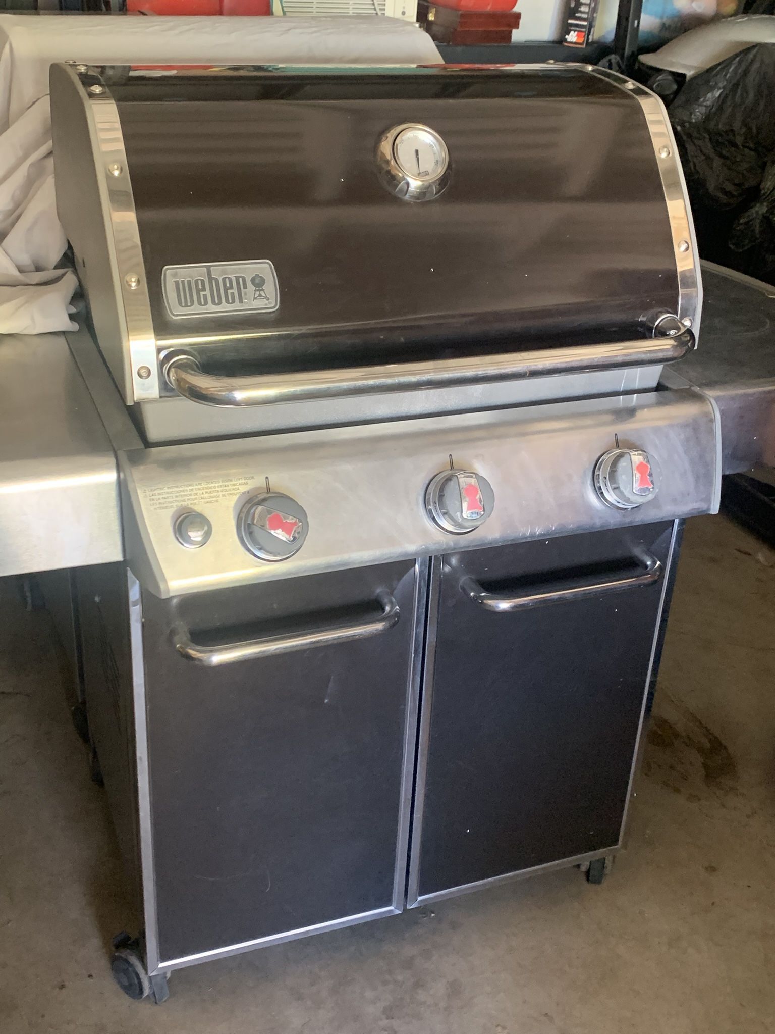 Weber Genesis E-310 BBQ Grill Propane Brown For Sale