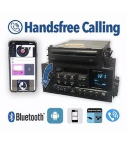 ✅95-02 GMC SIERRA CHEVY TAHOE SILVERADO CD CASSETTE HANDSFREE CALLING OEM RADIO.