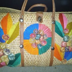 Beautiful Designer Wicker Tote 