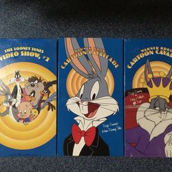 VHS WARNER BROS CARTOONS SET OF 3 $12 OR BEST OFFER