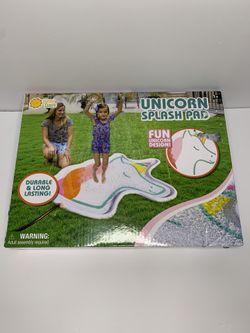 Unicorn Splash Pad For Children