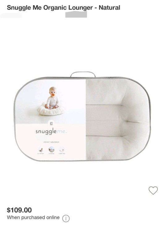 Snuggle Me Organic Lounger - Natural-2 Free Covers