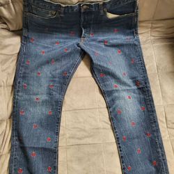 Polo Ralph Lauren skull and bones embroidered jeans