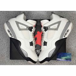 Jordan 4 White Cement 10 Men