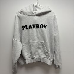 Playboy carpet hoodie grey