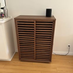 Like New Castlery Luka Walnut Cabinet for Sale in Los Angeles CA