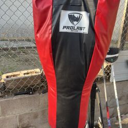 Red And Black Prolast Angled Punching Bag Stand Included