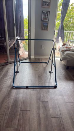 Gymnastics bar blue