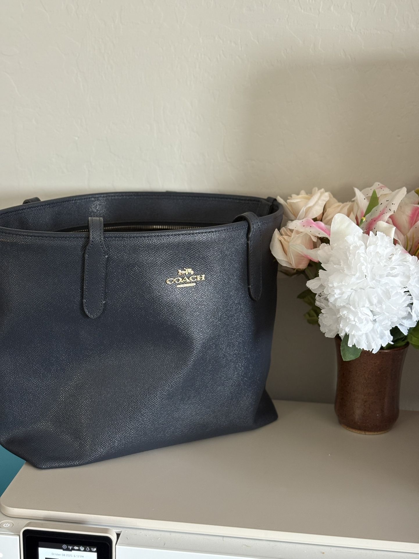 Blue Coach Tote