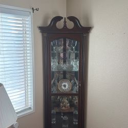 Glass And Wood Casing Cabinet