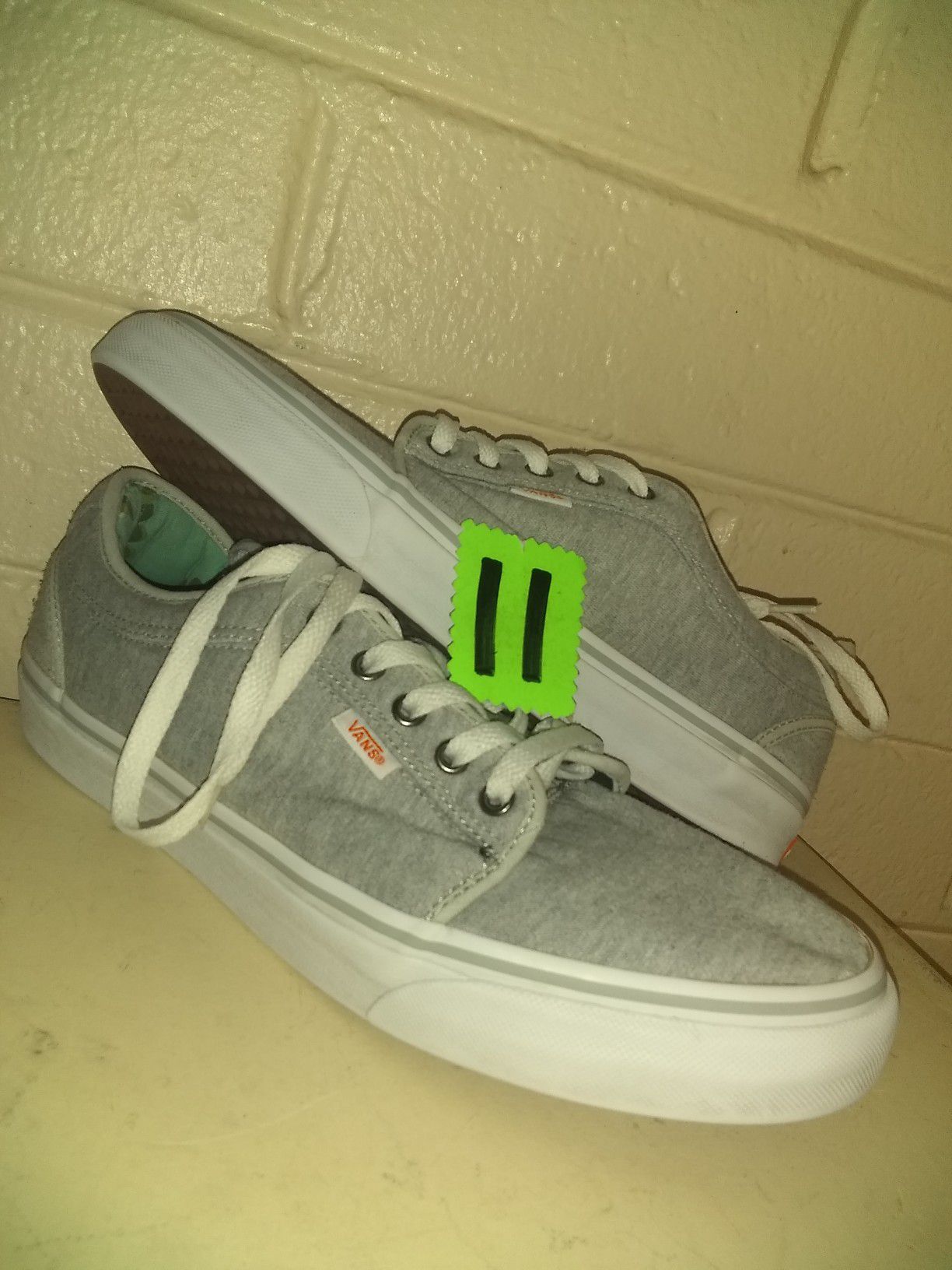 Size 11m12w Vans skateboard shoes