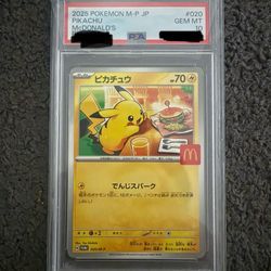 Pikachu McDonald’s Promo Psa 10 (Pokemon) 