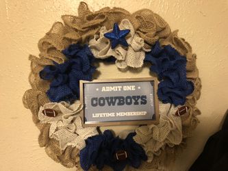 Dallas Cowboys Wreath  Thumbnail