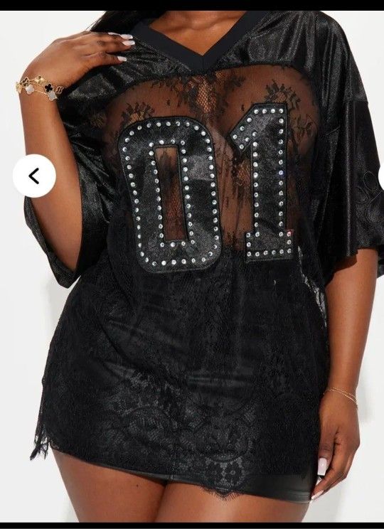 Black Lace Jersey