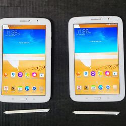 Samsung Galaxy Note 8.0 , 2x 8" Tablets +Pen - Marble White