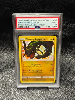 SHINING RAYQUAZA HOLO 56/73 2017 SHINING LEGENDS PSA9