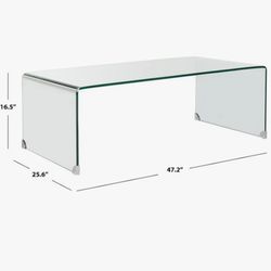 Safavieh Large Glass Coffee Table