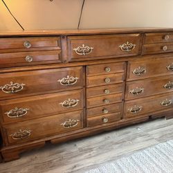 Vintage Wood Dresser 