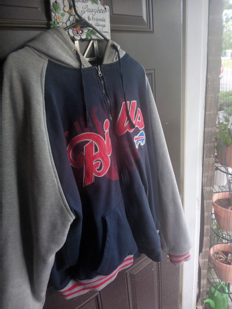 Buffalo Bills Full-Zip Hoodie – Classic Team Logo Sweater Jacket