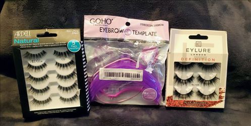 False Eye Lashes & Plastic Brow Outliner