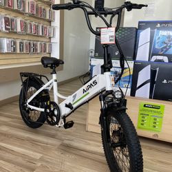 Folding Aipas 28MPH Electric Bike 60 Miles Range! ebike Financing Deals! $10 To $100 Down Payment To Take It!