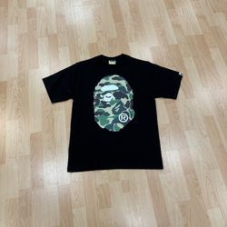 BAPE APE HEAD GREEN CAMO T-SHIRT