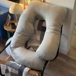 U Shaped Cooling Fabric Pregnancy Pillow