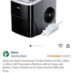 Silonn Ice Maker Countertop