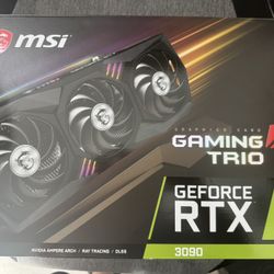 MSI RTX 3090 Gaming X Trio 24GB – Like New – Box Included