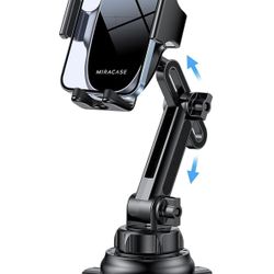 Miracase [Upgraded Version Cup Phone Holder for Car, Universal Adjustable Long Neck Car Phone Mount Cradle Friendly Compatible with iPhone Samsung Goo