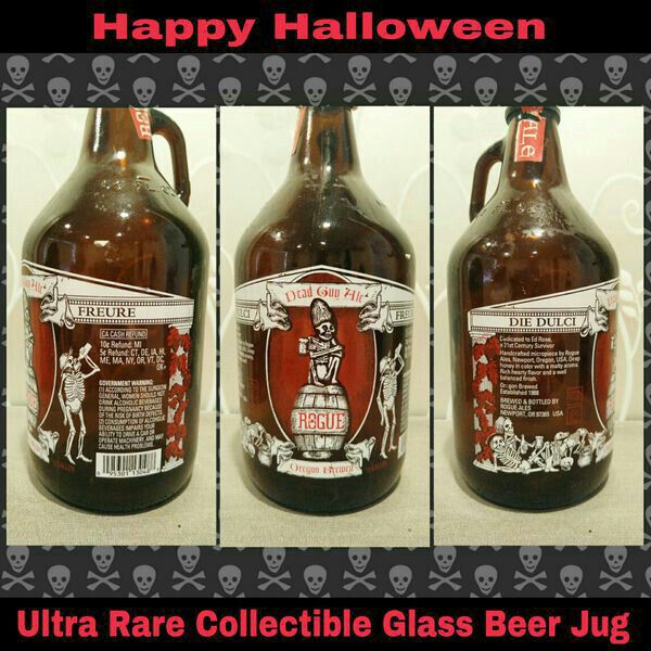 ULTRA RARE COLLECTIBLE GLASS BEER JUG (EMPTY)