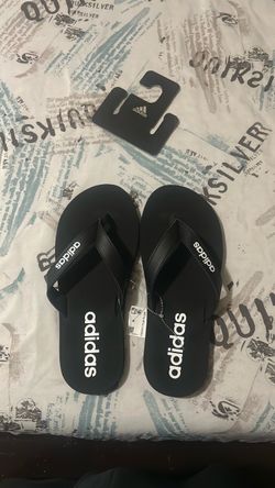 Adidas flipflops size 9