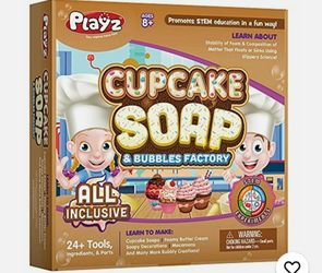 Playz Cupcake Soap & Bubbles Factory STEM Kit