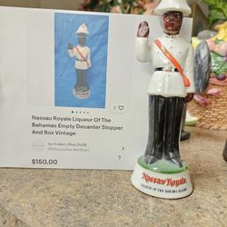 Nassau Royale Liqueur Empty Decanter/ No Box