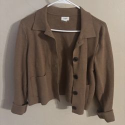 J Crew Beige Jacket Cardigan