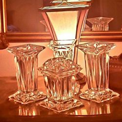 PARTYLITE  CRYSTAL PILLARS