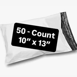 New 50 Count Pack of 10x13 White Poly Mailer Shipping Bags