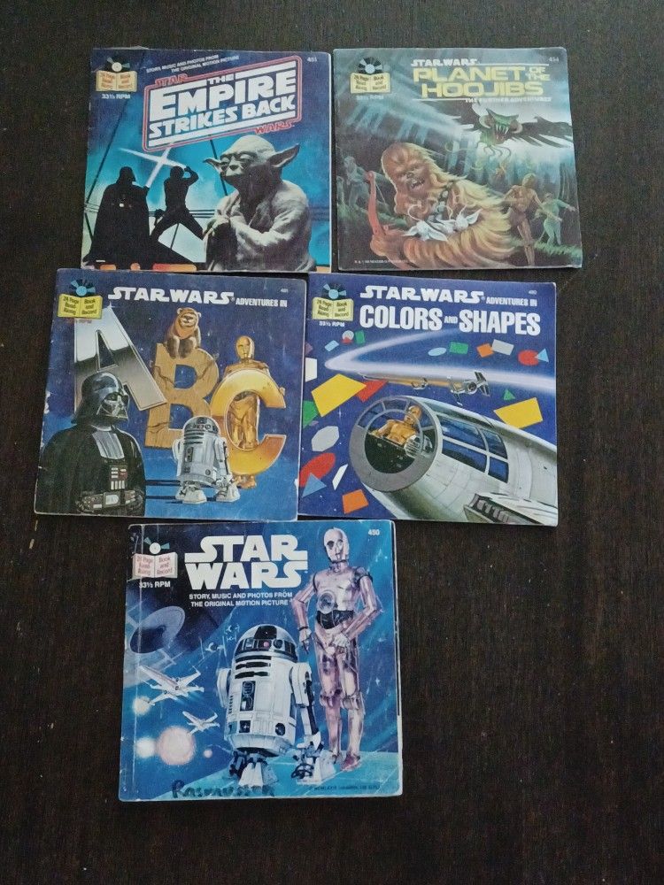 Vintage Star Wars Read Along Records