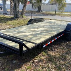 7’x20’ Car Hauler With Double 5200lb Axles With Electric Brakes