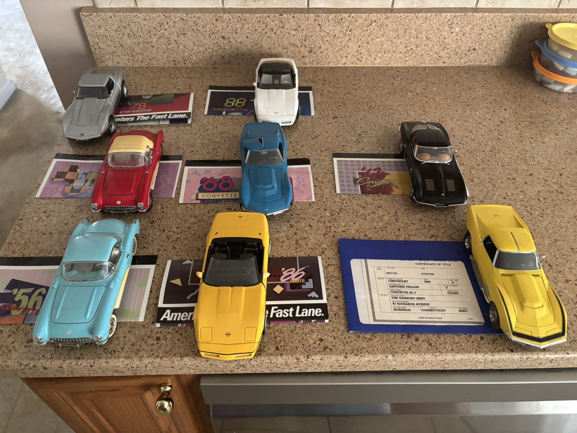 Danbury/Franklin Mint corvette Models
