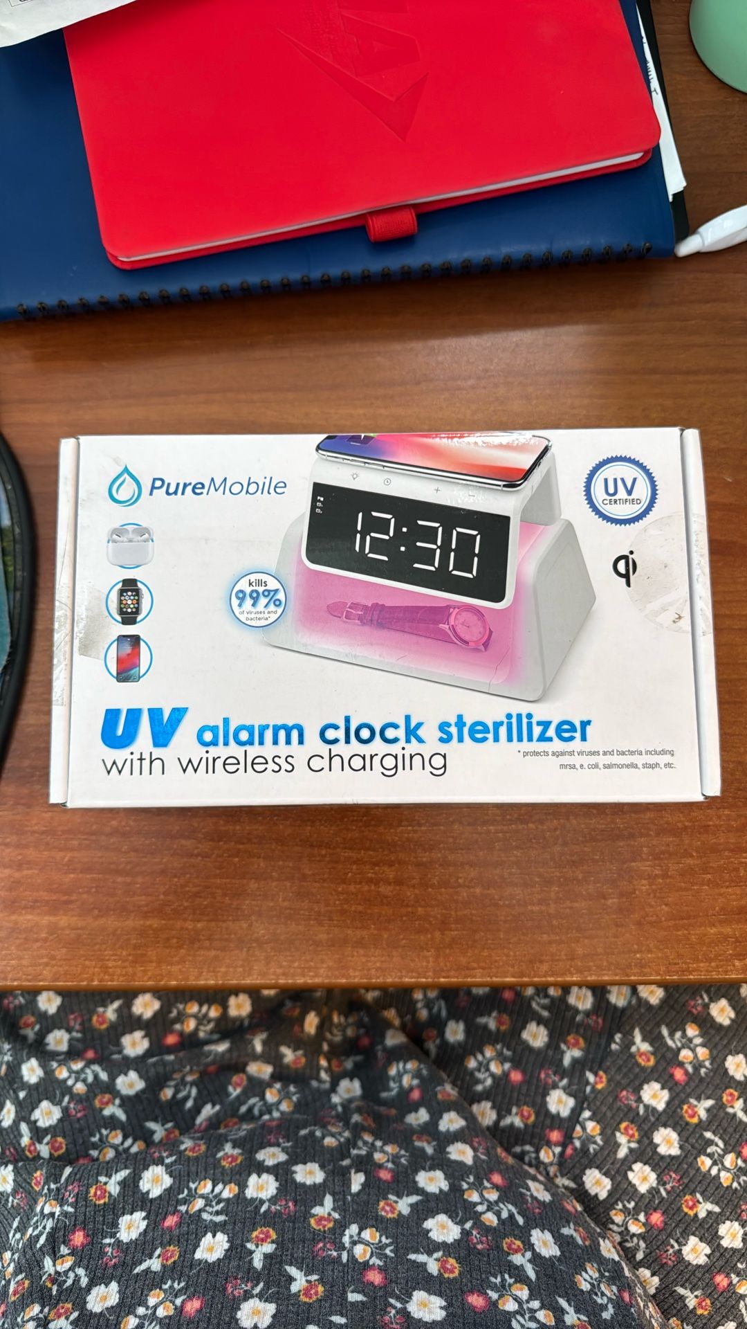 Pure Mobile UV Alarm Clock Sterilizer