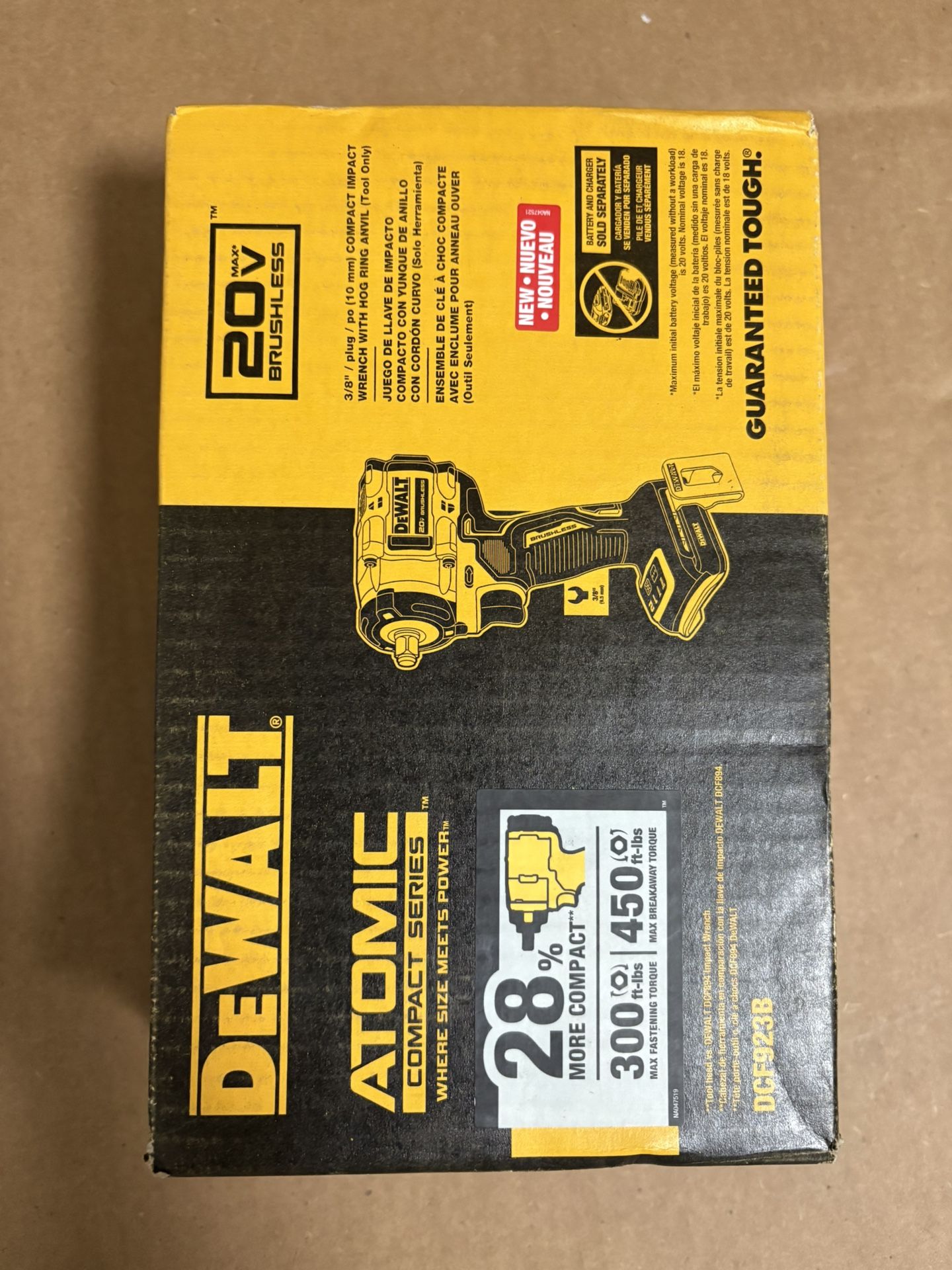 Dewalt 20v Brushless Cordless 3/8” Impact Wrench Tool Only