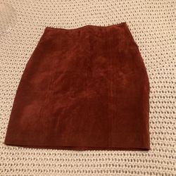 Size 4 Petite 100% Leather Skirt